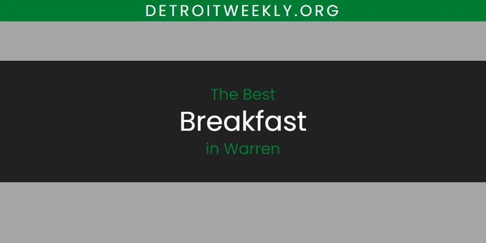 2026 Ranked: Best Breakfast in Warren