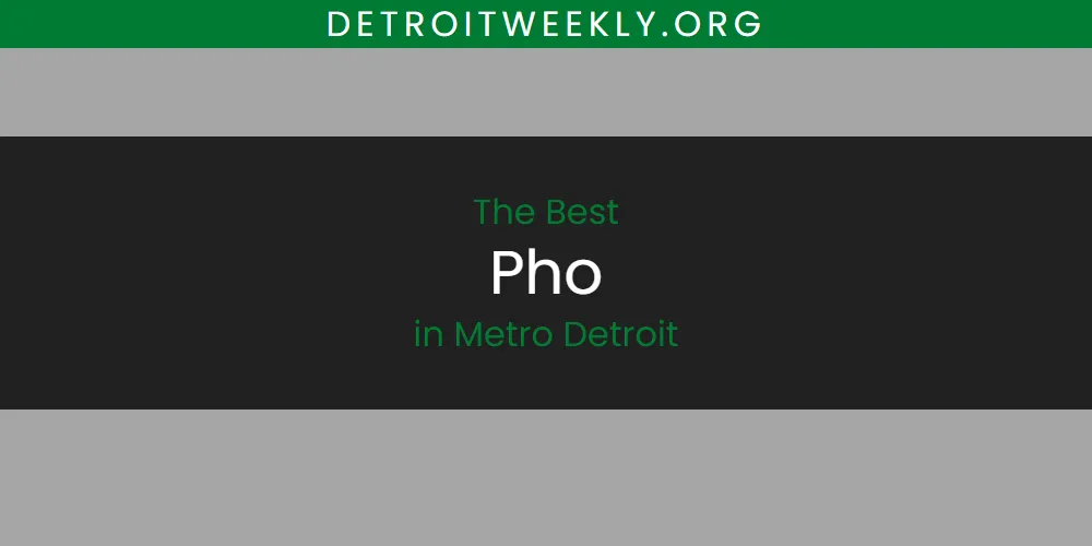 Metro Detroit's Best Pho [Updated 2025]